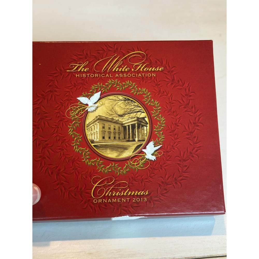 White House Historical Association 2013 Christmas Ornament Woodrow Wilson Gold